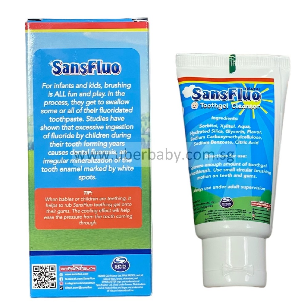 Sanfluo Natural Baby Toothgel – Fluoride Free & Safe to Swallow