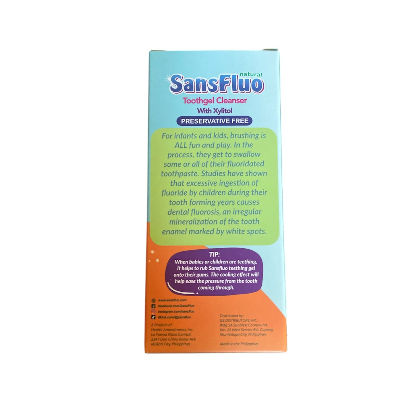 Sanfluo Natural Baby Toothgel – Fluoride Free & Safe to Swallow