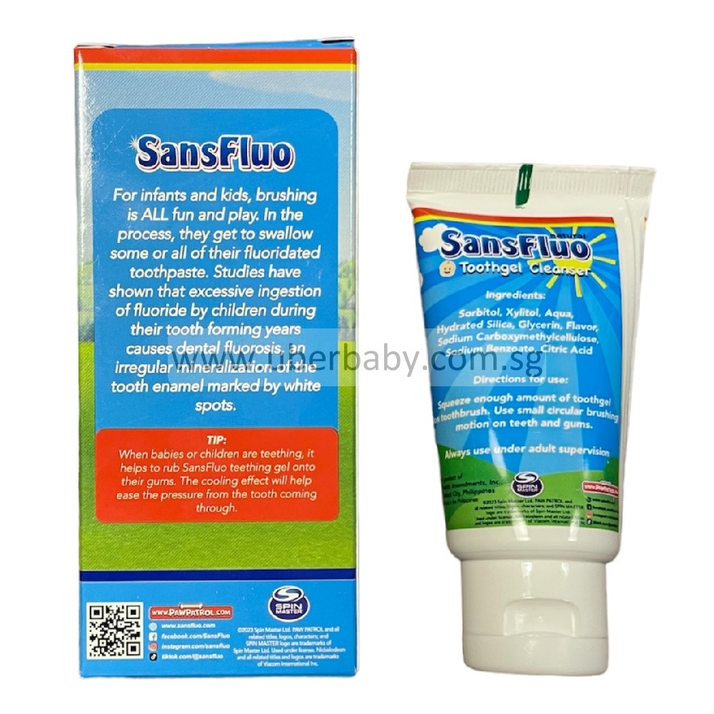 Sanfluo Natural Baby Toothgel – Fluoride Free & Safe to Swallow